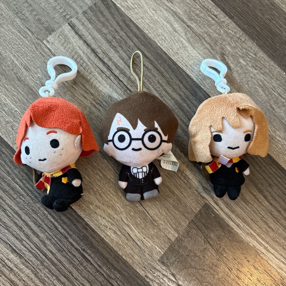 Harry Potter Wizard Character Plush Keychain Set
